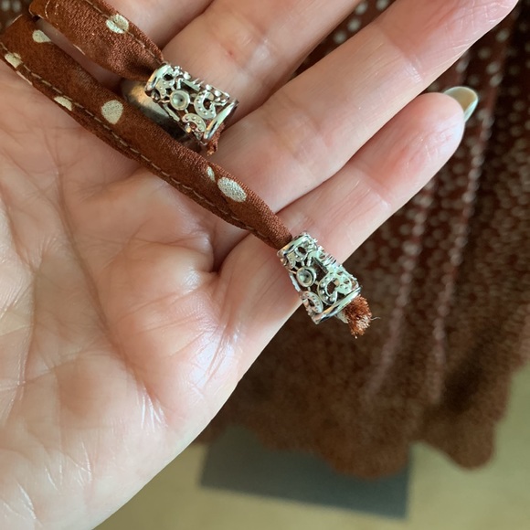 Brown white polka dot dress by Uli Herzner - Picture 6 of 13